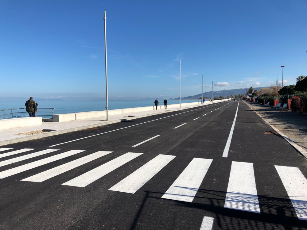 S. Agata di Militello: lungomare restituito al suo vecchio splendore