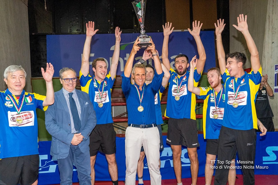 TENNISTAVOLO – Top Spin Messina inserita nel gruppo D dell'Europe Cup che si giocherà in Croazia
