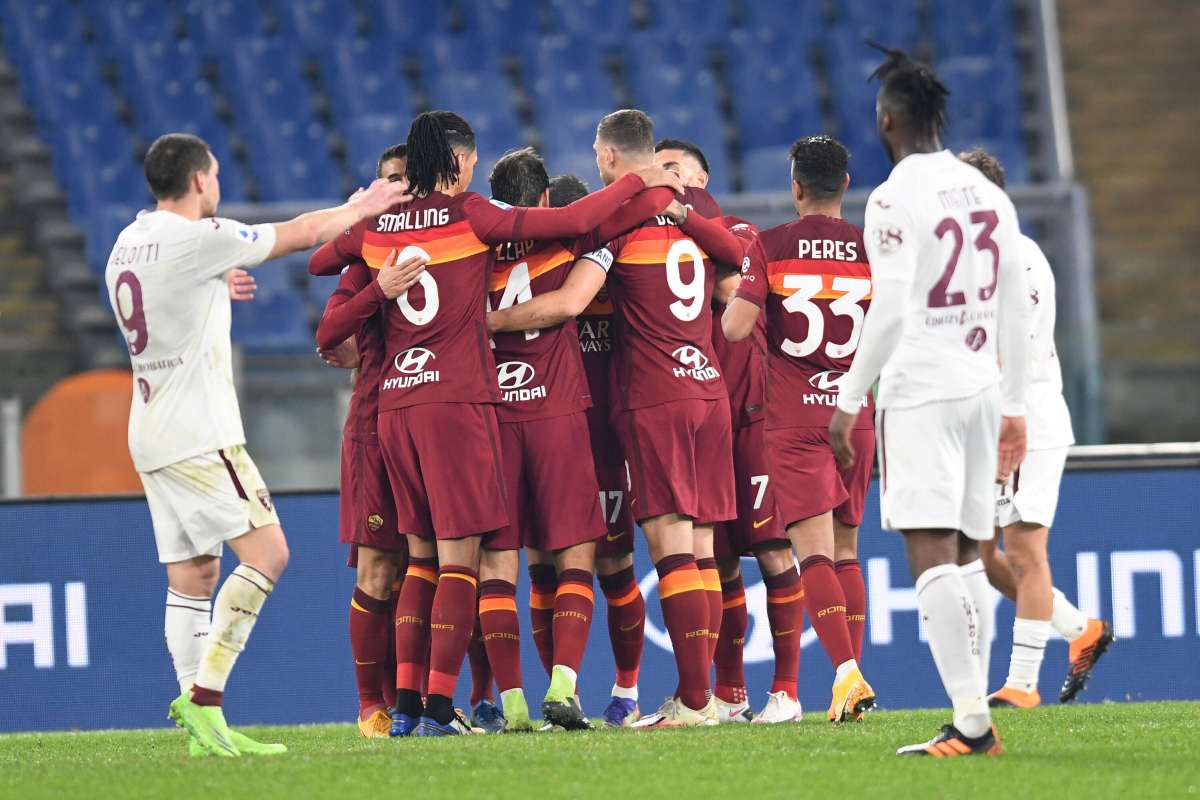 La Roma vince 3-1, notte fonda per il Torino