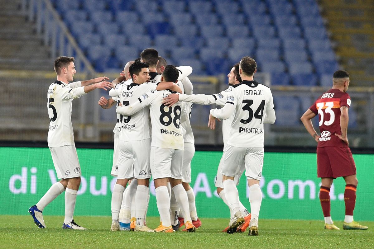 Roma eliminata in Coppa Italia, Spezia passa 4-2 all’Olimpico