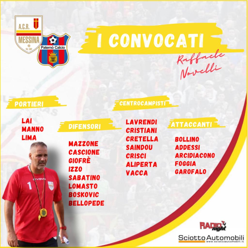 CALCIO SERIE D – ACR Messina, al "Franco Scoglio" é imperativa la vittoria contro l'ostico Paternò