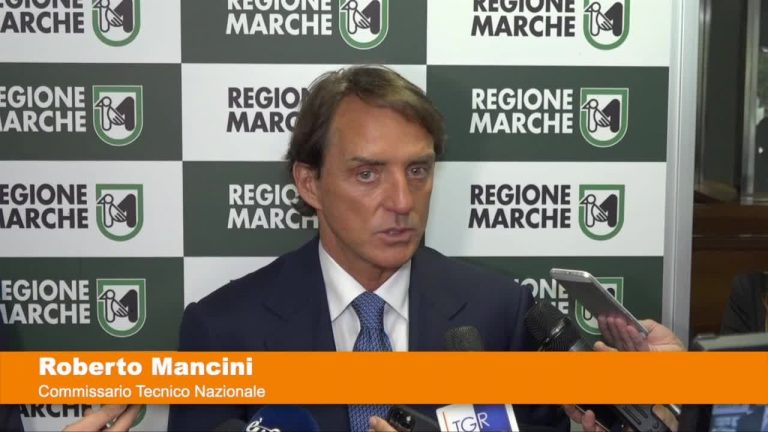 Mancini testimonial delle Marche