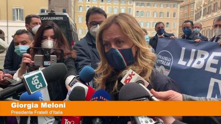 Droga, Meloni “In Italia situazione fuori controllo”