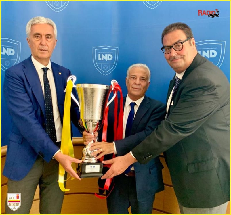 CALCIO – Acr Messina premiata a Roma dal presidente Cosimo Sibilia