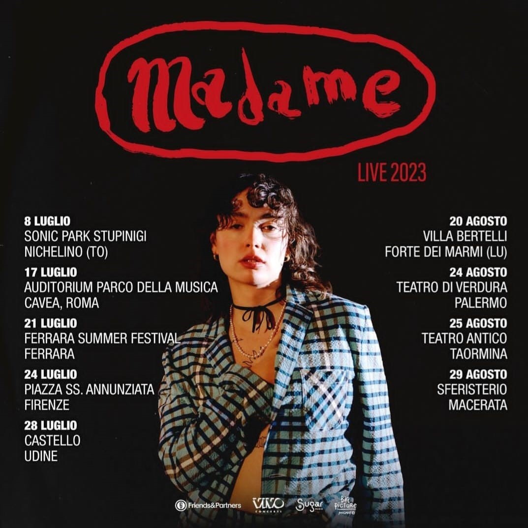 Arriva Madame, biglietti e info per il concerto