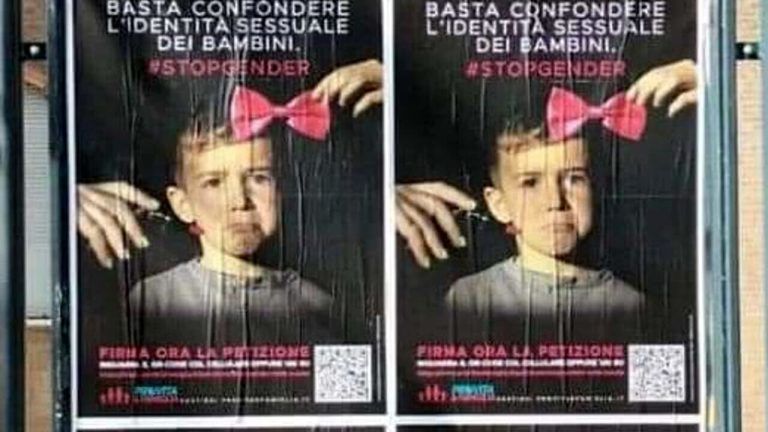 Manifesti transfobici contro il “gender”, Arcigay risponde