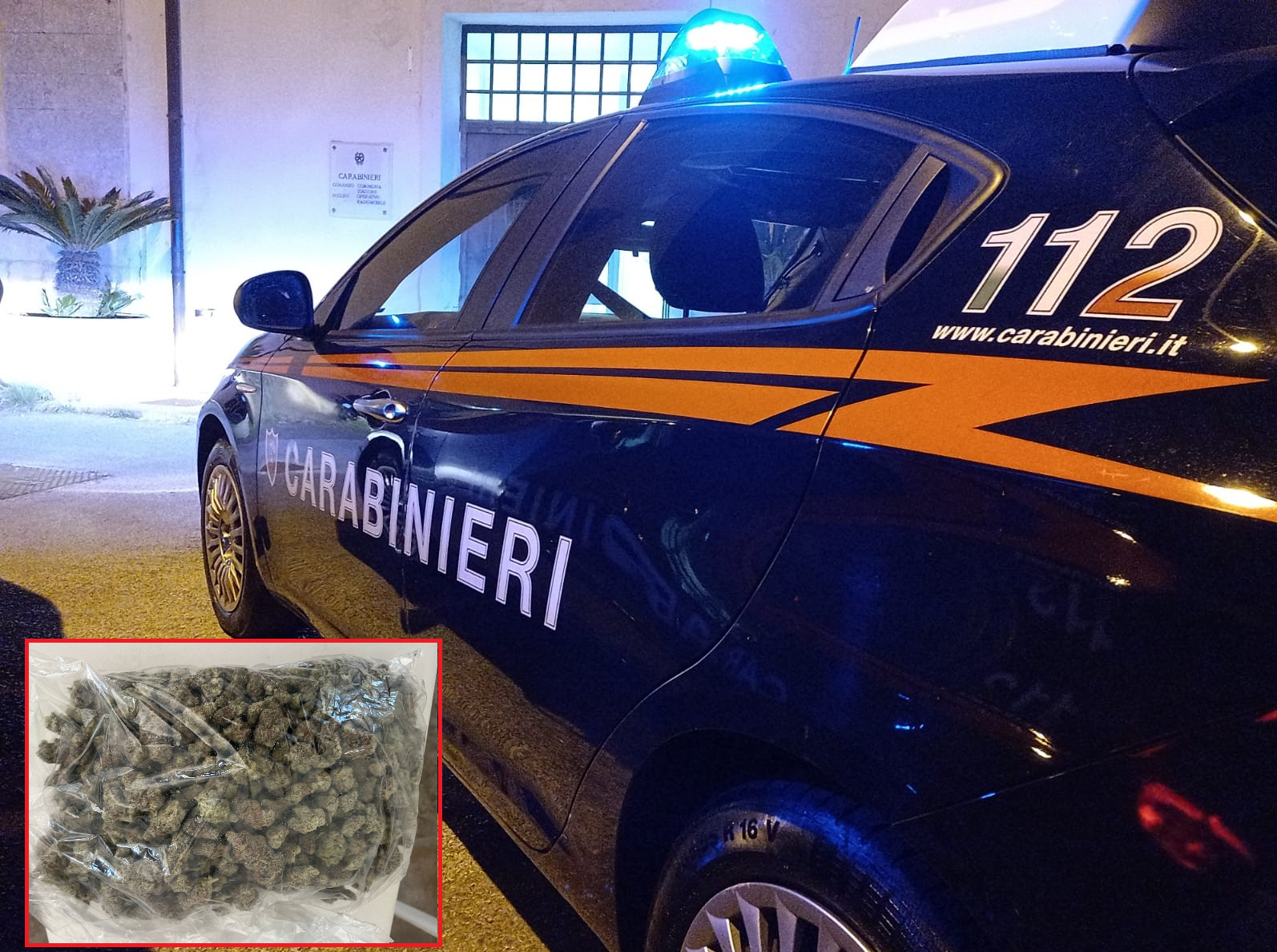 Mezzo chilo di marijuana dentro casa: un arresto
