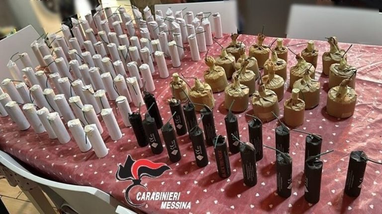 Messina, trovato materiale esplosivo: denunciato un 37enne