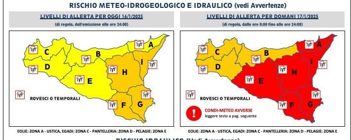 Allerta Meteo Rossa: arrivano le ordinanze