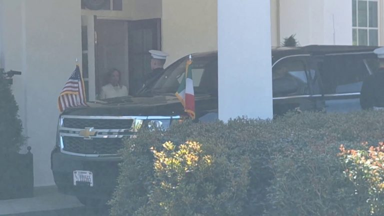 Meloni lascia la Casa Bianca dopo l’incontro con Trump