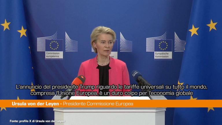 Dazi Usa, Von der Leyen “Pronti a negoziare ma anche a reagire”