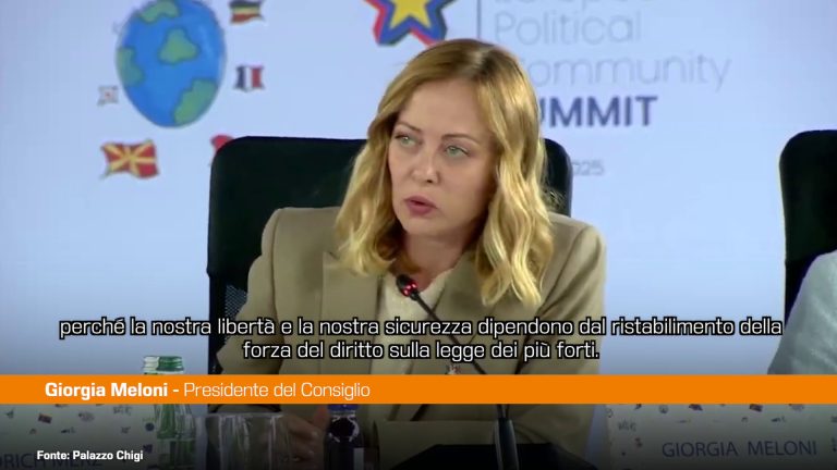 Meloni “Ucraina ci ricorda che libertà è significato nostra identità”