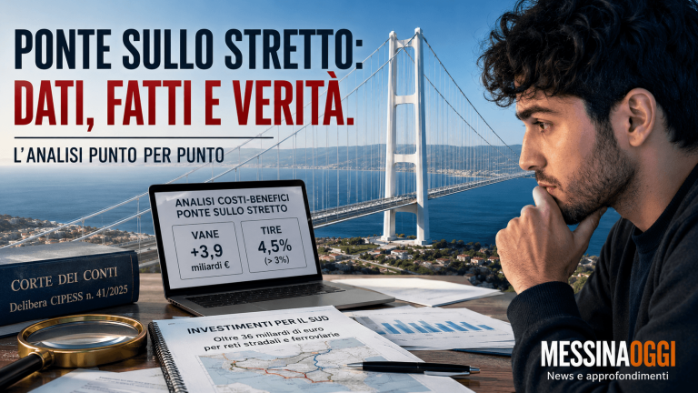 Smentiamo, una per una, le affermazioni dell’ing. Mattia Alberti, classe 1997, originario di Rezzato (BS), autore del video sul Ponte sullo Stretto pubblicato il 9 luglio 2026 e diventato virale