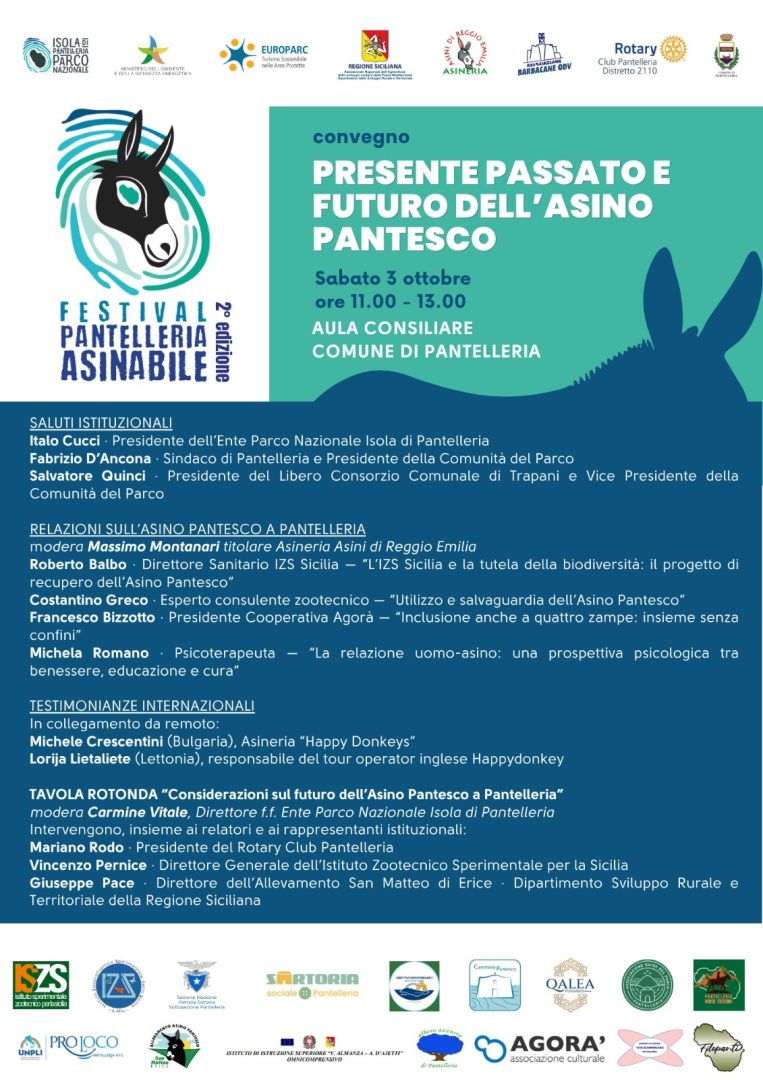 A Pantelleria torna il Festival dell’Asino Pantesco, focus sulla tutela e sulla biodiversità