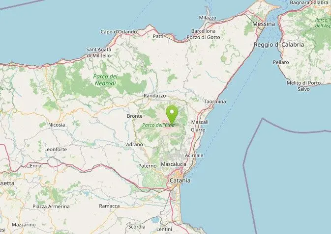Scossa di terremoto di magnitudo 3.8 nel Catanese alle pendici dell’Etna